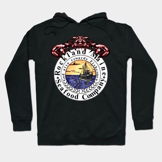 Rockland Maine Seafood Seal Hoodie by RocklandMaineSeafood